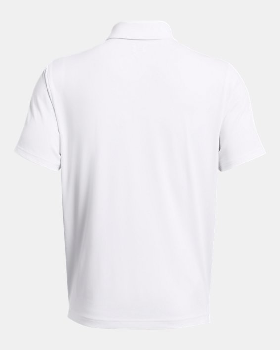 男士UA Playoff 3.0 Fitted Polo衫 in White image number 3